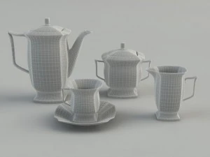 service &agrave; th&eacute; Modèle 3D