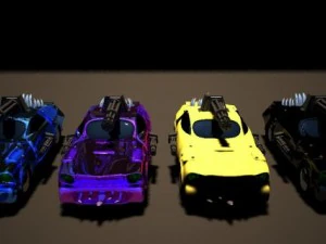 voitures cmyk Modèle 3D