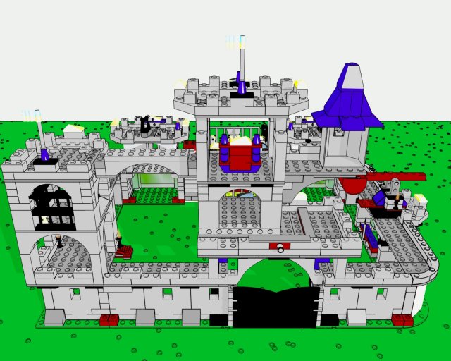 lego castle 3D-Modell .c4d .max .obj .3ds .fbx .stl .blend 