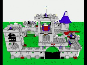 lego castle 3D-Modell
