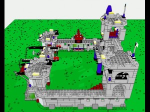 lego castle 3D-Modell