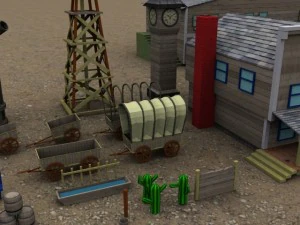 wild west pack 3D Model