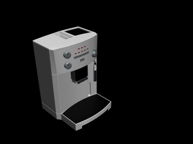 coffeemachine 3D Model .c4d .max .obj .3ds .fbx .stl .blend 