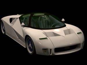 ford gt Modello 3D