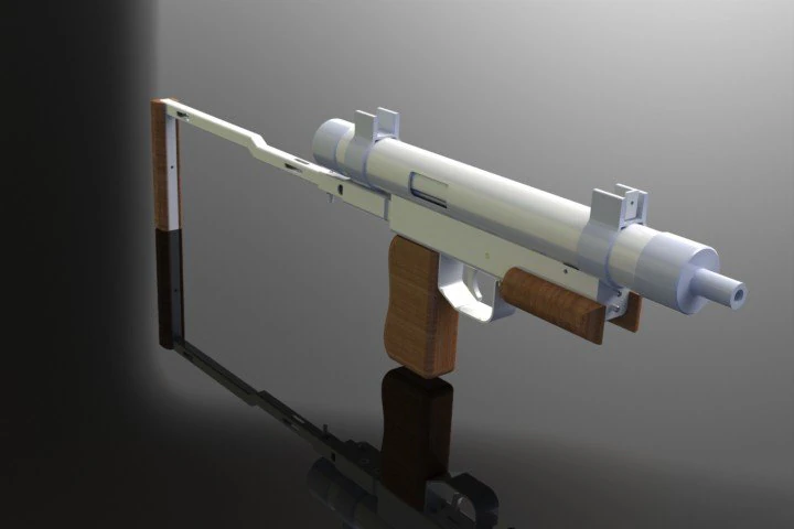 smg  machine 3D Model .c4d .max .obj .3ds .fbx .stl .blend 