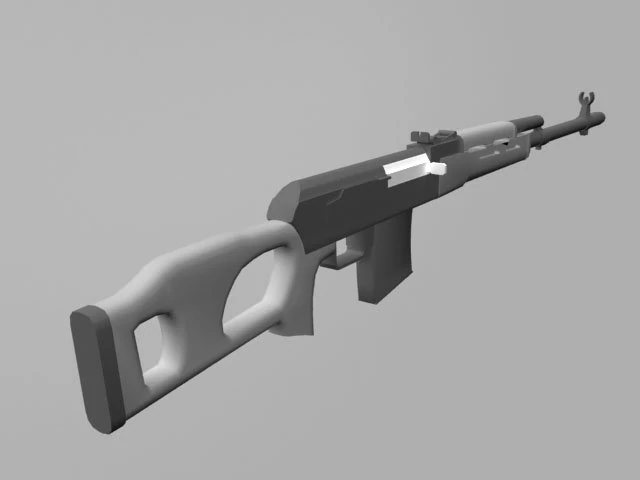 rifledragunov 3D Model .c4d .max .obj .3ds .fbx .stl .blend 