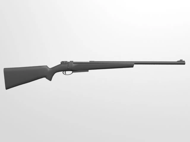 rifle 3D Model .c4d .max .obj .3ds .fbx .stl .blend 