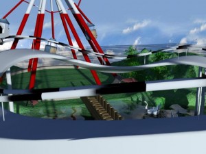 theme park animation 3D Model