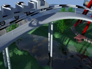 theme park animation 3D Model