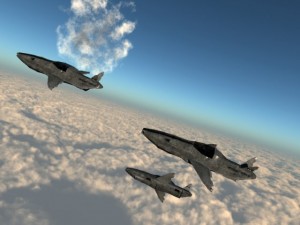 sci fi aircraft bundle3pack 3D Модель