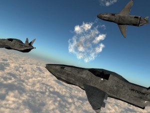 sci fi aircraft bundle3pack 3D Модель
