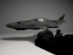 sci fi aircraft bundle3pack 3D Model