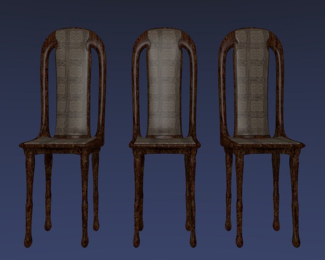 classico chair 3D Model .c4d .max .obj .3ds .fbx .stl .blend 