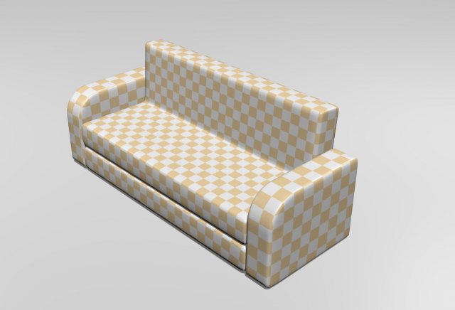 simple sofa 3D Model .c4d .max .obj .3ds .fbx .stl .blend 