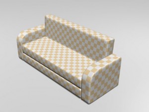 simple sofa Modelo 3D