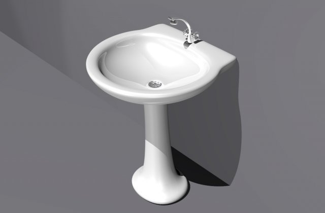 sink 3D 模型 .c4d .max .obj .3ds .fbx .stl .blend 