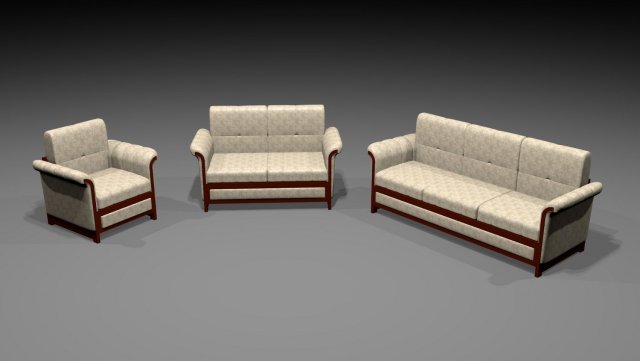 sofa 3D 模型 .c4d .max .obj .3ds .fbx .stl .blend 