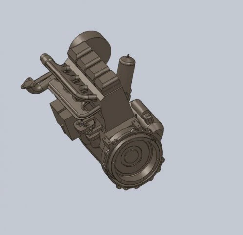 silnik Model 3D .c4d .max .obj .3ds .fbx .stl .blend 