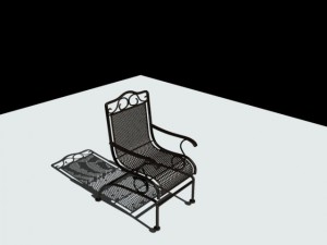black chair 3D Модель