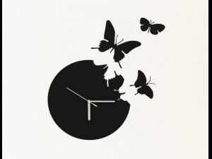 clock butterfly Modelo 3D