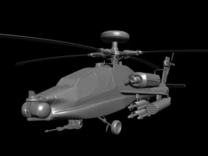 ah64d 아파치 장궁 공격 헬리콥터 3d 하이폴리 3D 모델