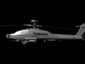 ah64d apache longbow attack helicopter 3d highpoly 3D Model