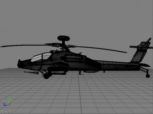 ah64d apache longbow attack helicopter 3d highpoly 3D Model
