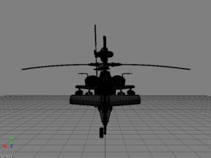 ah64d apache longbow attack helicopter 3d highpoly 3D Model