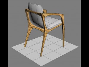 new edge chair Model 3D