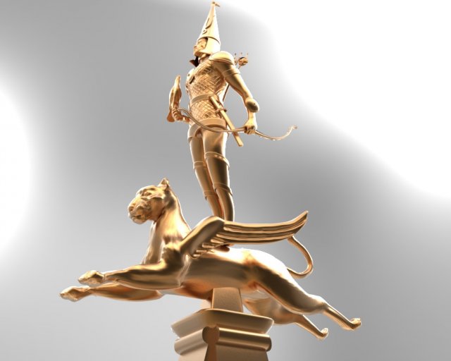 independence monument in almaty kazakhstan Modèle 3D .c4d .max .obj .3ds .fbx .stl .blend 