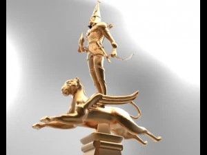 monumento all'indipendenza ad almaty kazakistan Modello 3D