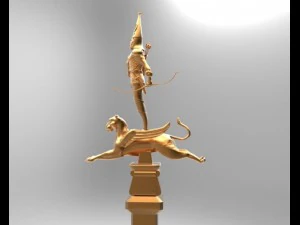 monumento all'indipendenza ad almaty kazakistan Modello 3D