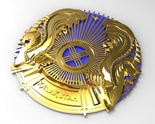coat of arms of kazakhstan Modèle 3D .c4d .max .obj .3ds .fbx .stl .blend 