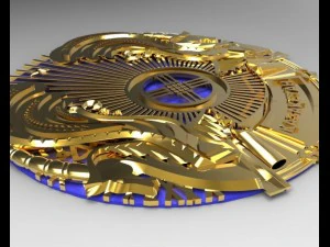 카자흐스탄의 국장 3D 모델