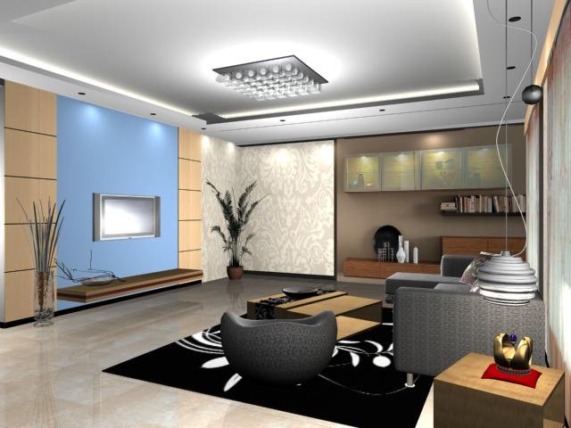 living room Modelo 3D .c4d .max .obj .3ds .fbx .stl .blend 