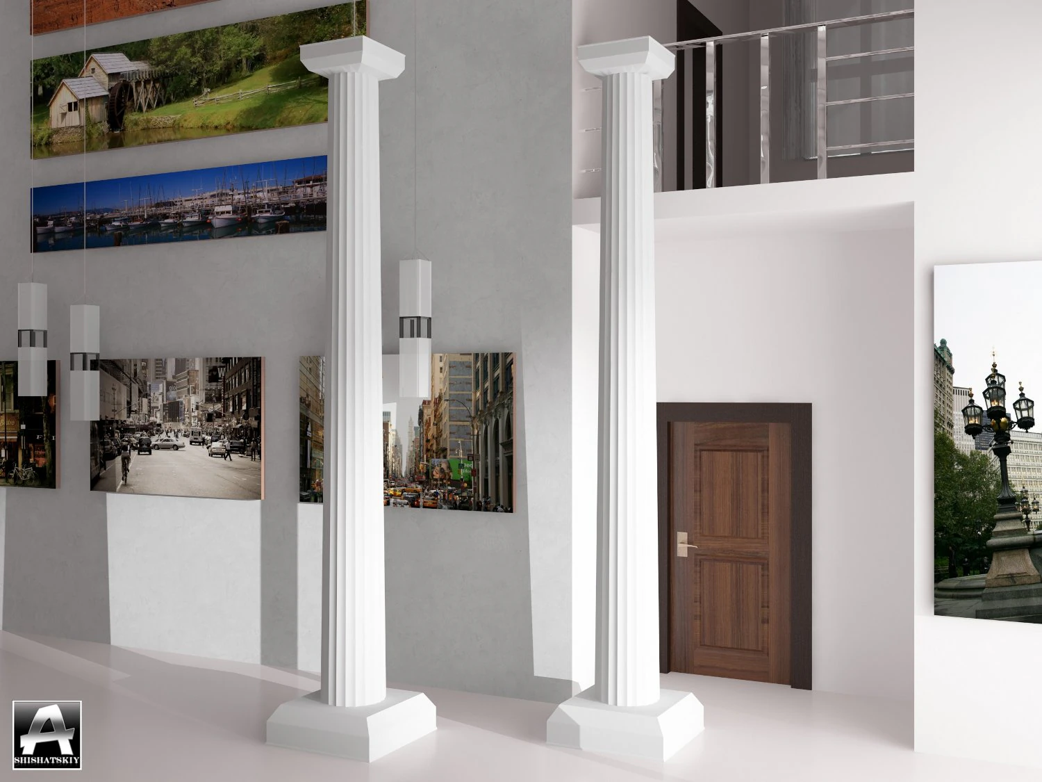 column 3D Model .c4d .max .obj .3ds .fbx .stl .blend 