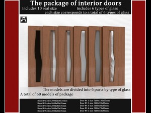 the package of interior doors 3D Model