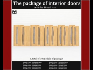 the package of interior doors Model 3D