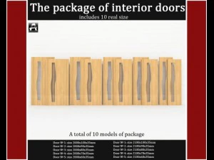 the package of interior doors 3D Model