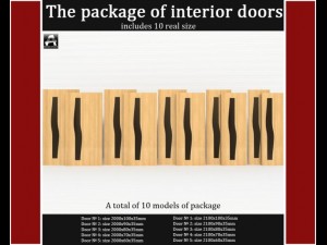 the package of interior doors Model 3D