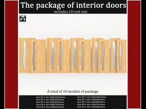 the package of interior doors Modelo 3D