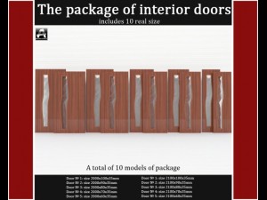 the package of interior doors Modelo 3D