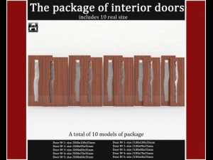 das Paket der Innent&uuml;ren 3D Modell