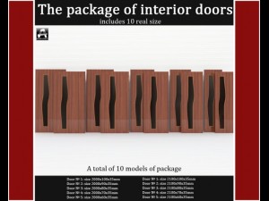 the package of interior doors Modelo 3D