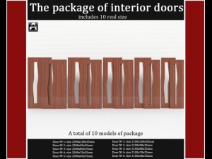 the package of interior doors Modelo 3D