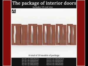 the package of interior doors 3D Model