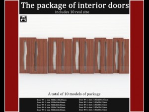 the package of interior doors Modelo 3D