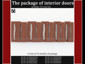 the package of interior doors 3D Model
