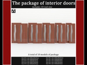 the package of interior doors Modelo 3D