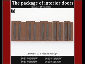 the package of interior doors Modelo 3D